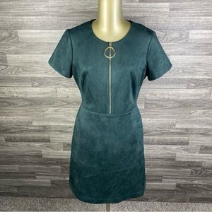 Calvin Klein Green Velvet Dress